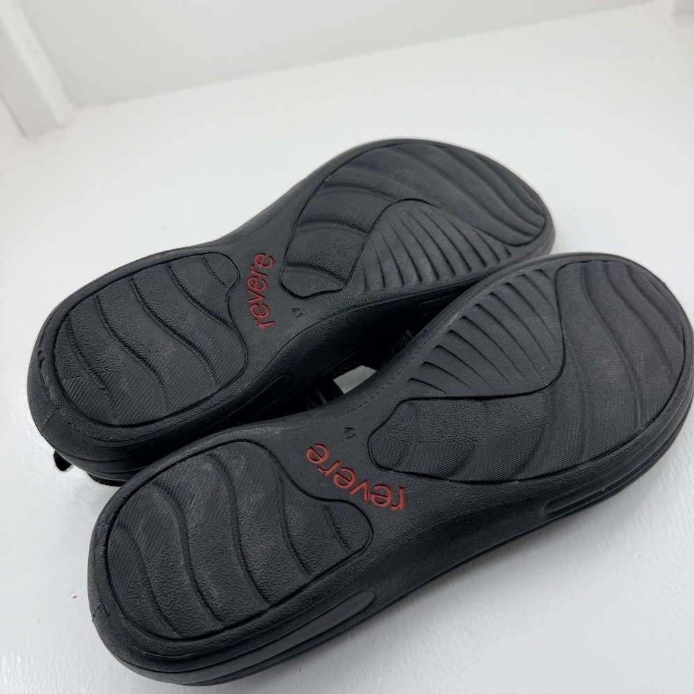 Revere Emerald Miami Women's US Size 10 Black Leather Arch Support Strap Sandals - Picture 9 of 10